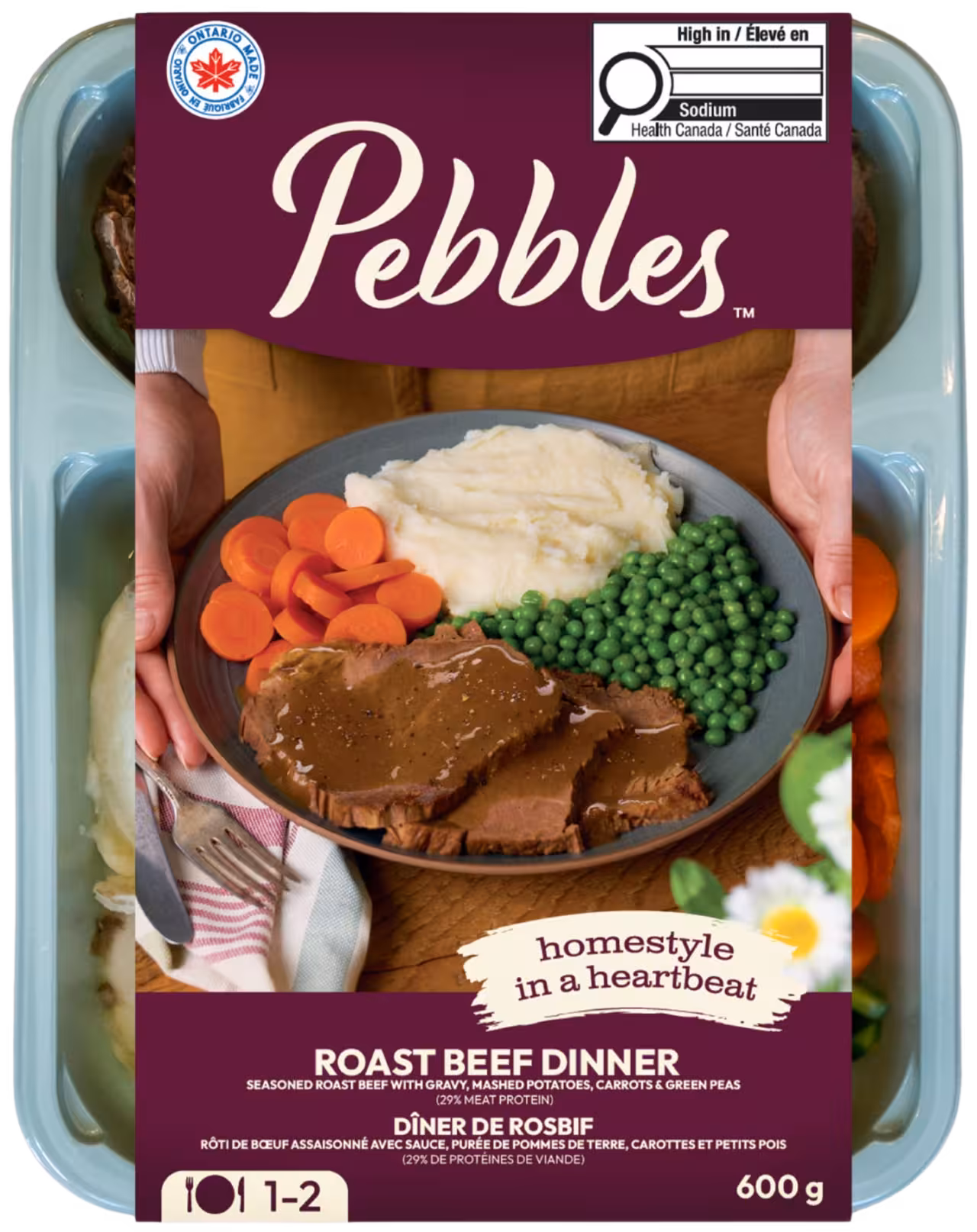 Roast beef dinner package