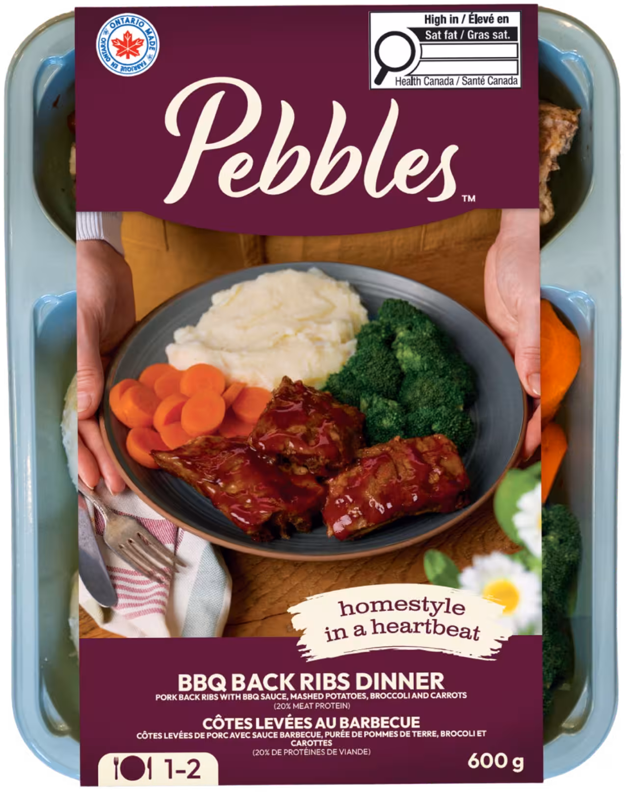 BBQ back ribs dinner package
