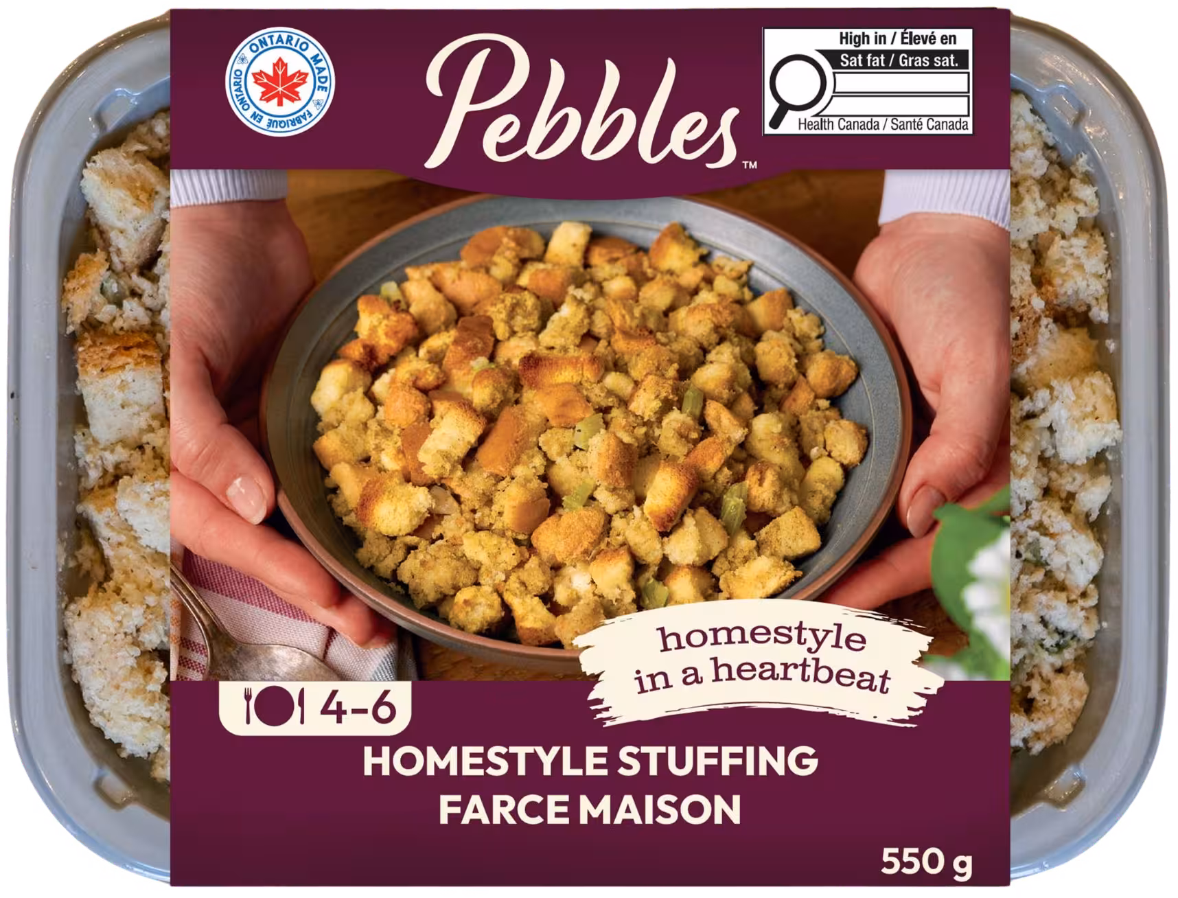 Homestyle stuffing dinner package