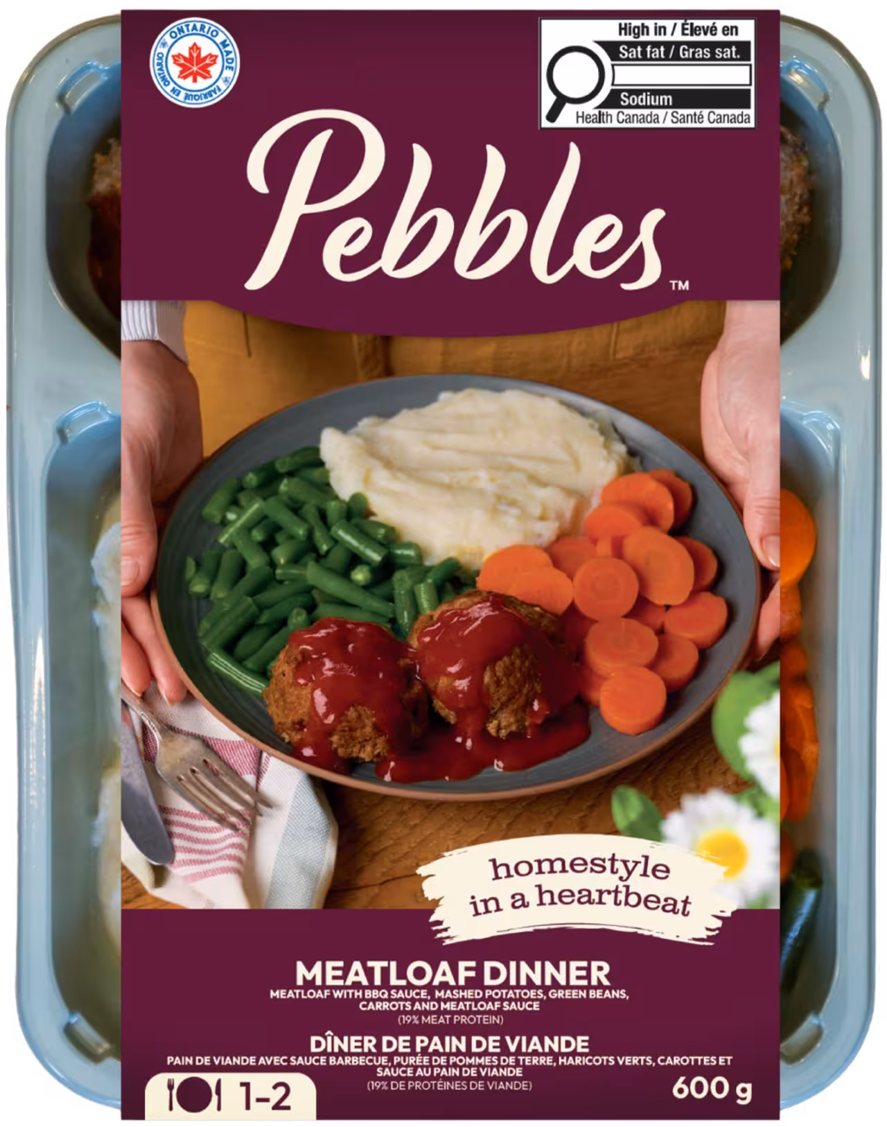 Meatloaf dinner package